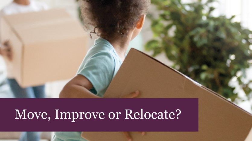 Move, Improve or Relocate? Should you significantly change your lifestyle, if so, when and how?