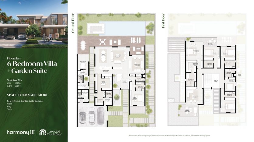 Harmony 3 Floor Plans 6 Bedroom Villa + Garden Suite