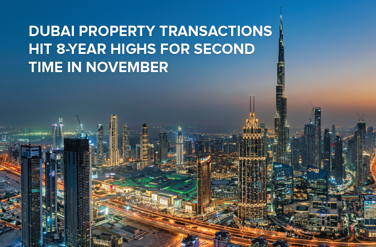 Dubai property transactions hit 8-year highs for second time in November
